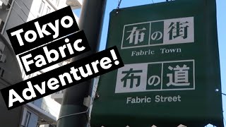 Where to buy fabrics in Tokyo Japan  Nippori Fabric Town Tour  Sewist and Cosplayer Heaven [upl. by Yentrac]