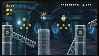 Wendys Shifting Castle All Star Coins  Frosted Glacier Castle  New Super Mario Bros U Deluxe [upl. by Setiram]