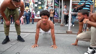 Can 14 year old DEMARJAYSMITH07 do 150 CLEAN Push ups for 100  100 Challenge [upl. by Minoru638]