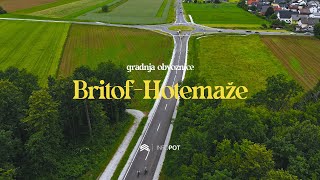 BRITOF–HOTEMAŽE 📸 Zaključujejo se dela na obvozni cesti mimo Britofa in Hotemaž [upl. by Herculie]