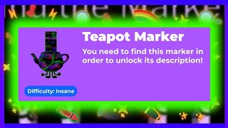 Roblox Find The Markers Guide How To Get Teapot Marker [upl. by Reemas]