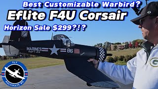 Best Customizable Warbird on Sale Eflite F4U Corsair 12M Only 3 days left [upl. by Demha]