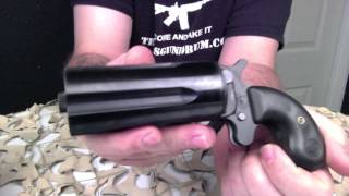 Cobray Pepperbox Derringer 410 Pistol Overview  Texas Gun Blog [upl. by Allimac]