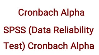 የዳታ አስተማማኝነት ሙከራData Reliability Test Cronbach Alphaspsss ststicsdata reliability spss tutor [upl. by Hanauq]