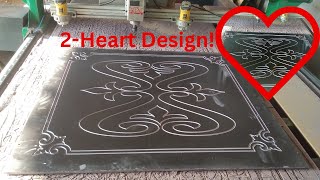 Heart Shape Design in 2D Profile by using CNC Video shorts DoorDesignHeartDesign heartdesigns [upl. by Vannie267]