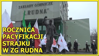 POLKOWICE Pamiętali o rocznicy pacyfikacji strajku w ZG Rudna [upl. by Hanzelin]