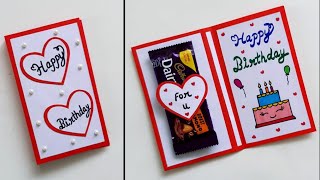 DIY Greeting Cards for Happy BirthdayChocolate card for birthdayHow to make card for best friend [upl. by Mannos261]