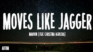 Maroon 5  Moves Like Jagger Lyrics ft Christina Aguilera [upl. by Chud980]