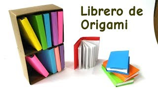 Biblioteca ó Librero de papel  Origami Bookcase [upl. by Nhguav520]