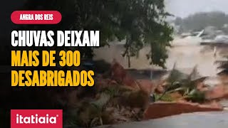 CHUVAS CAUSAM ALAGAMENTOS E DEIXAM MAIS DE 300 DESABRIGADOS EM ANGRA DOS REIS [upl. by Jory995]