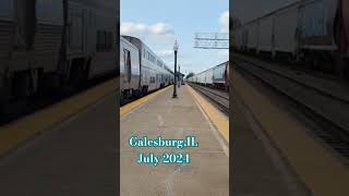 New video from Galesburg usatrains railfanningamerica railfanning train railroad [upl. by Aniar]