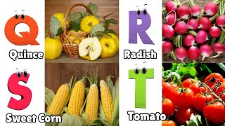 Vegetables ABC Song  Vegetables Alphabet Song  Phonics for Kids  Alphabet Letters [upl. by Oidacra627]