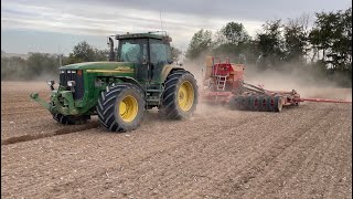 ⚠️GROS CHANTIER ⚠️ john deere 8110 amp vaderstad a800s au semis [upl. by Hultin13]