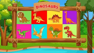 Dinosaur for Kids  Dinosaur Name and Sounds for Kids  KIDS LEARNING PATTERN [upl. by Kara-Lynn]