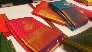 RMKV silk saree collection with price  shopping in Chennai  Kanchipuram silk saree designs Tamil [upl. by Ahsiki792]