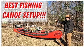 Best fishing canoe set up and overview [upl. by Ilhsa]