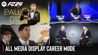 EA SPORTS FC 24  All Media Display Career Mode [upl. by Haimes]