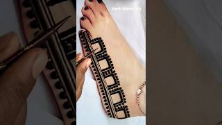 Easy Leg mehndi design simple mehndi mehndidesign shorts youtubeshorts [upl. by Vowel356]