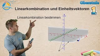 Linearkombination und Einheitsvektoren  Vektorrechnung Gymnasium StrandMathe  Übung 1 [upl. by Flannery]