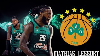 Mathias Lessort ● Crazy Dunks with Panathinaikos 4K [upl. by Ashien]