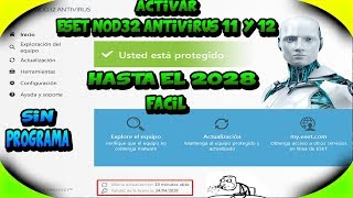 Cambiar licencia en ESET NOD32 11 y 12 Código de Activación Fácil y Gratis 2028✔ [upl. by Keel]