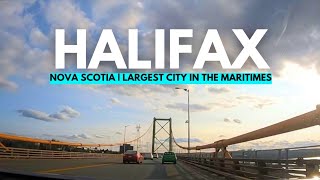 Scenic Drives Halifax Nova Scotia  Dartmouth Mackay Toll Bridge Robie Street 4K [upl. by Seugram]