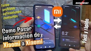 ✅Como pasar toda la información de Xiaomi a Xiaomi Mi mover Mi mudanza contactos fotos nuevo [upl. by Nahsrad]