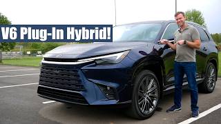 Review 2024 Lexus TX 550h  Is the V6 PlugIn Hybrid TX the Best [upl. by Alecram]