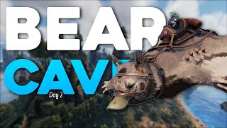 Moving To Crouch Bear Cave 12 Hours Into Wipe  ARK PvP [upl. by Thornton]