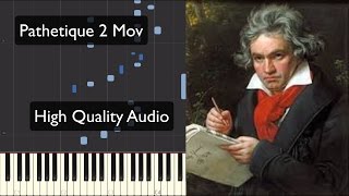 Beethoven  Sonata Pathetique Piano Tutorial  2nd Movement [upl. by Akiehs866]