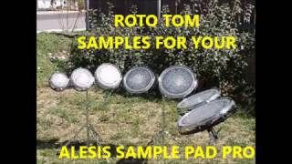 Roto Toms Tom Samples Alesis Sample Pad Pro Royo Electronic Drums Drum Sounds [upl. by Featherstone]