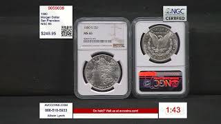 1880 Morgan Dollar  San Francisco  NGC 65 [upl. by Geoffrey]