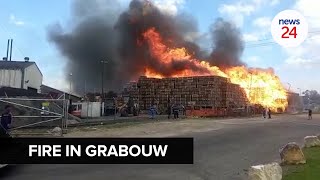 WATCH  Grabouw fire leaves 200 people displaced [upl. by Htebasyle690]