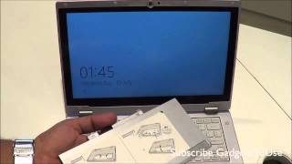 Panasonic CF AX2 Ultrabook Hands on Review Premium Windows 8 Ultrabook  Tablet PC [upl. by Hsekar]