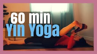 1 Hour Yin Yoga  Beginners Full Body Yoga Stretch [upl. by Sachi902]