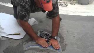 Installing a Mosaic Tile Design [upl. by Barnum149]