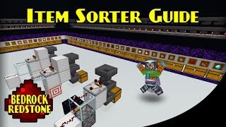 Item Sorter Guide Stackable amp NonStackable  Minecraft Bedrock Redstone Tutorial  MCPE XBOX PS [upl. by Naujaj]