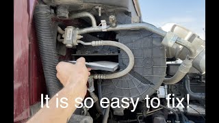 Kenworth T680 cab or sleeper air blowing weak Easy fix [upl. by Evars]