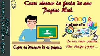 Como obtener la fecha de publicación de una pagina web [upl. by Belita740]