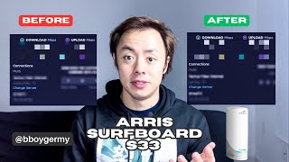 Arris Surfboard S33  Unboxing Setup Speed Test Results [upl. by Phyllida]