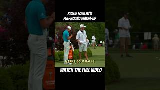 Rickie Fowler’s Preround Warmup 2015 PGATOUR [upl. by Meehaf]