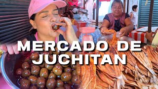 El MERCADO de JUCHITAN OAXACA Encontré GARNACHAS trajes BORDADOS de GALA Un paraíso [upl. by Kordula361]