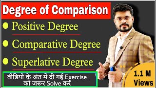 Degree of Comparison Positive Comparative amp Superlative Degree in English grammar Degree in Eng [upl. by Ylebmik]