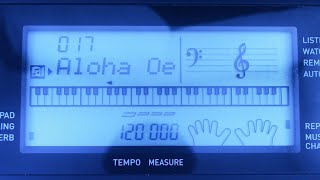 Aloha Oe  Casio Demo Songs 17 [upl. by Lapotin]