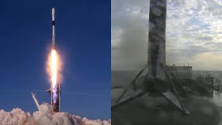 SpaceX Starlink 17 launch amp Falcon 9 first stage landing 20 January 2021 [upl. by Norag]