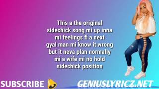 SHENSEEA THE SIDE CHICK SONG LYRICS [upl. by Dorothea662]