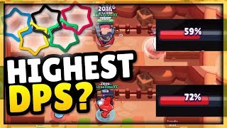 Highest Damage Per Second  Brawl Stars Olympics  Brawler DPS Comparison Guide [upl. by Aecila]