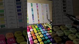 Making of Color Chart with 120 colors double head marker pen  Touch pen [upl. by Resee]