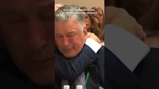 Alec Baldwin emotional after charges are dropped  courtroomdrama trending foryou viral fyp [upl. by Creamer]