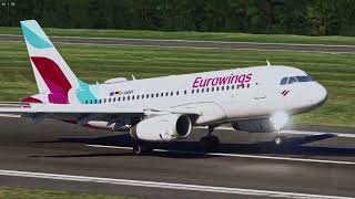 Landing in Hamburg  Fenix A319 MSFS [upl. by Oretna169]